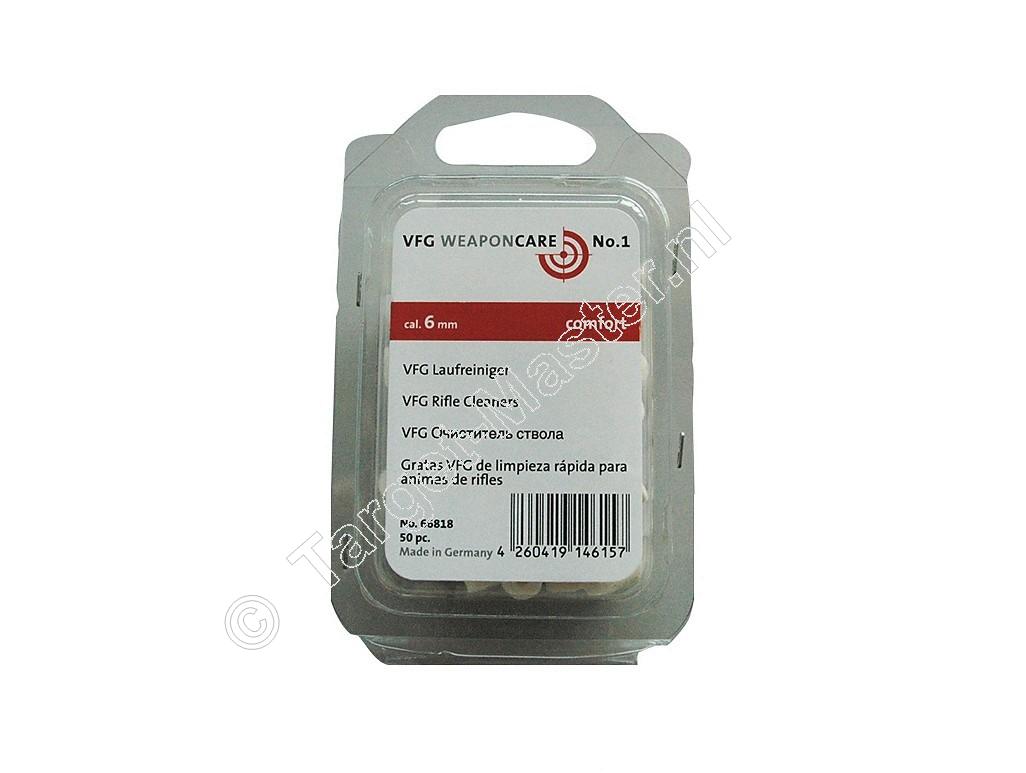 VFG Barrel Cleaners 6mm package of  50